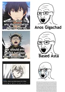 soyak, anime, anos voldigoad, asta, black clover, the misfit of demon king academy, toonami