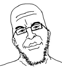 jeffrey epstein, epsteinjak, beard, glasses, pursed lips, stubble, uncolored skin, white background