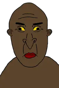 unknown, vlodson, vlodpedo, big nose, brown skin, no beard, no glasses, nose, transparent background