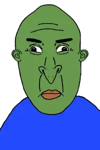 pepe, unknown, vlodson, vlodpedo, blue shirt, clothes, green skin, lips, red lips