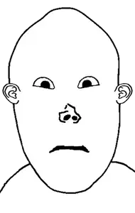 wojak, unknown, vlodson, neutralvlod, neutral, no beard, no eyebrows, no glasses