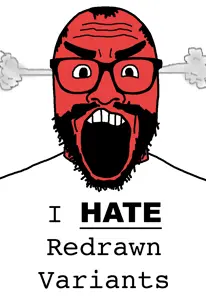 markiplier soyjak, redrawn plier, science lover, angry, beard, bushy eyebrows, gape, glasses, hair, i hate
