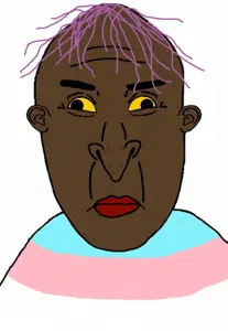 vlodson, vlodpedo, slopjak, animated, big nose, brown skin, hair, no beard, no glasses, nose