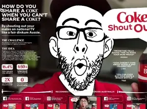 nojak, animated, australia, brap, coca cola, open mouth, slop, video, voiceover