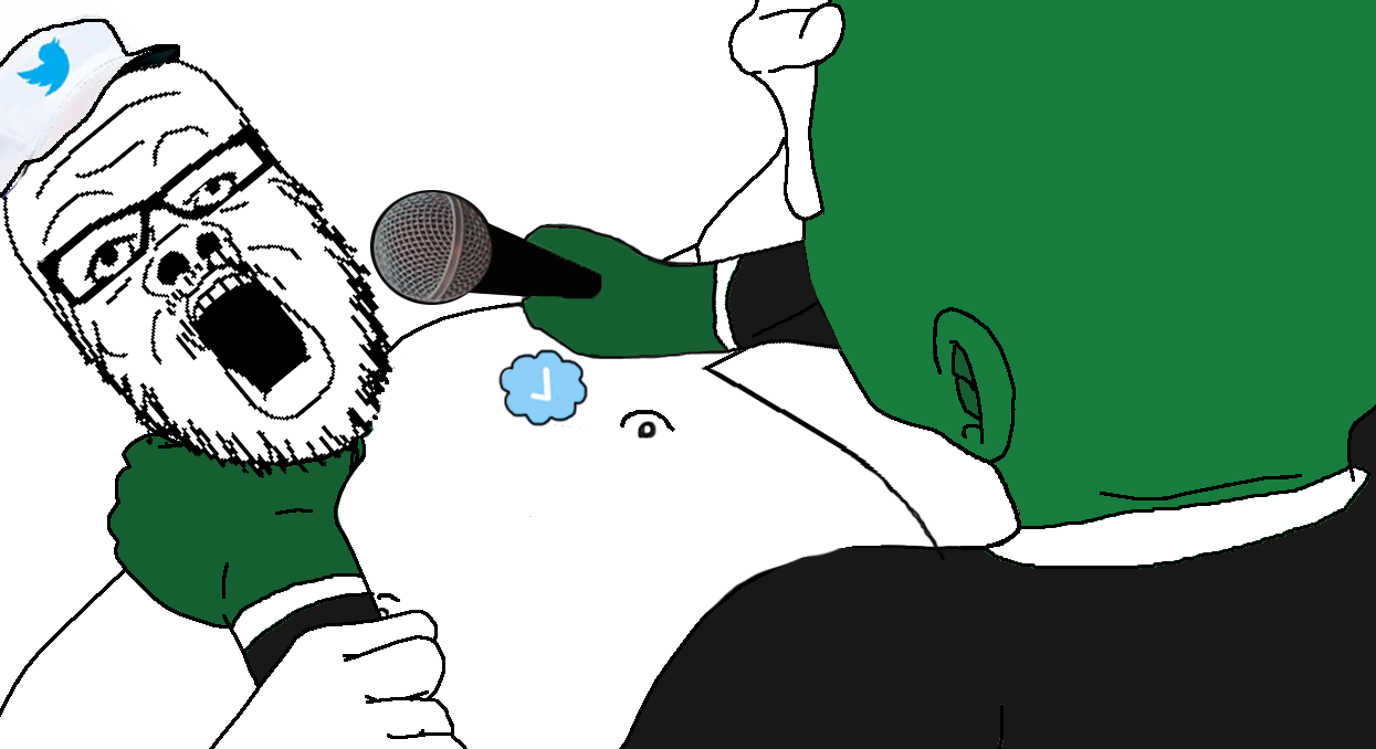 anon, a24 slowburn soyjak, 4chan, abby choke, animal, anonymous, bird, blue checkmark, cap, clothes