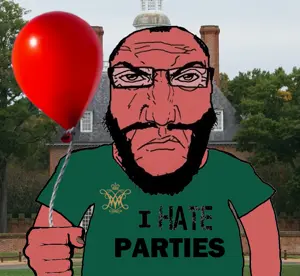 markiplier soyjak, science lover, green shirt, punisher face, william and mary