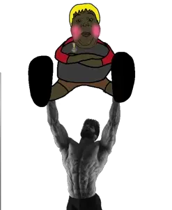gigachad, nate higgers, alicia, hunky twink sex machine, hunky twink sex machine, natejak, chad, hair, holding nigger, holding object