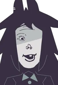 miss circle, vlodson, fusion, gem, no glasses, one eye, tazanite, transparent background, fundamental paper education