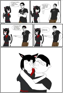 alunya, chudjak, anarcho-communism, angry, cat ears, coal, ear, ears, kiss, leftypol