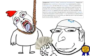 bernd, gapejak, massjak, wholesome soyjak, ack, animal, chicken, clothes, ear, eyelids