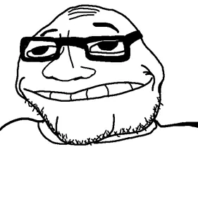 smugjak, lakuse, chin, eye, glasses, smile, smug, stubble, teeth