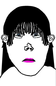 vlodette pink lipstick blue eyes.png