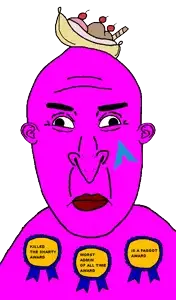 vlodson, vlodpedo, slopjak, admin, award, awards, banana, banana split ice cream, big nose, food