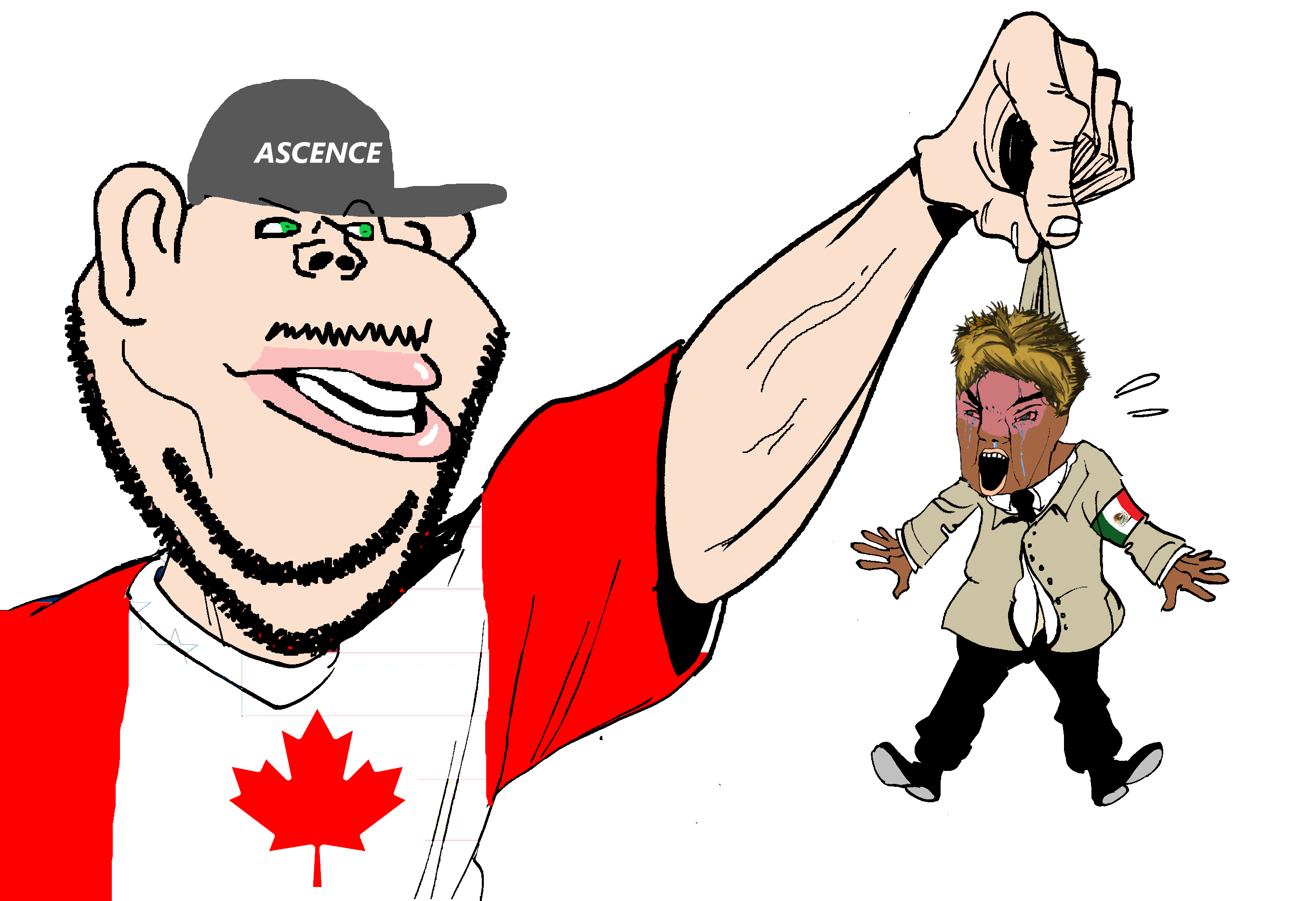 chudjak, impish soyak ears, impish ameriaryan, impish amerimutt, aryan, a10 eyes, brown skin, buff, canada, clothes