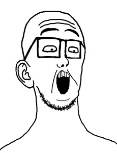 eyesoyckets bill, bald, ear, eyebrows, eyes, stubble, surprised