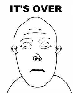 vlodson, neutralvlod, its over, closed eyes, closed mouth, its over (phrase), text, white background, wrinkles