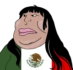 meximutt, female meximutt, mariana, femjak, fat, female, hair, latino, latinx, long hair