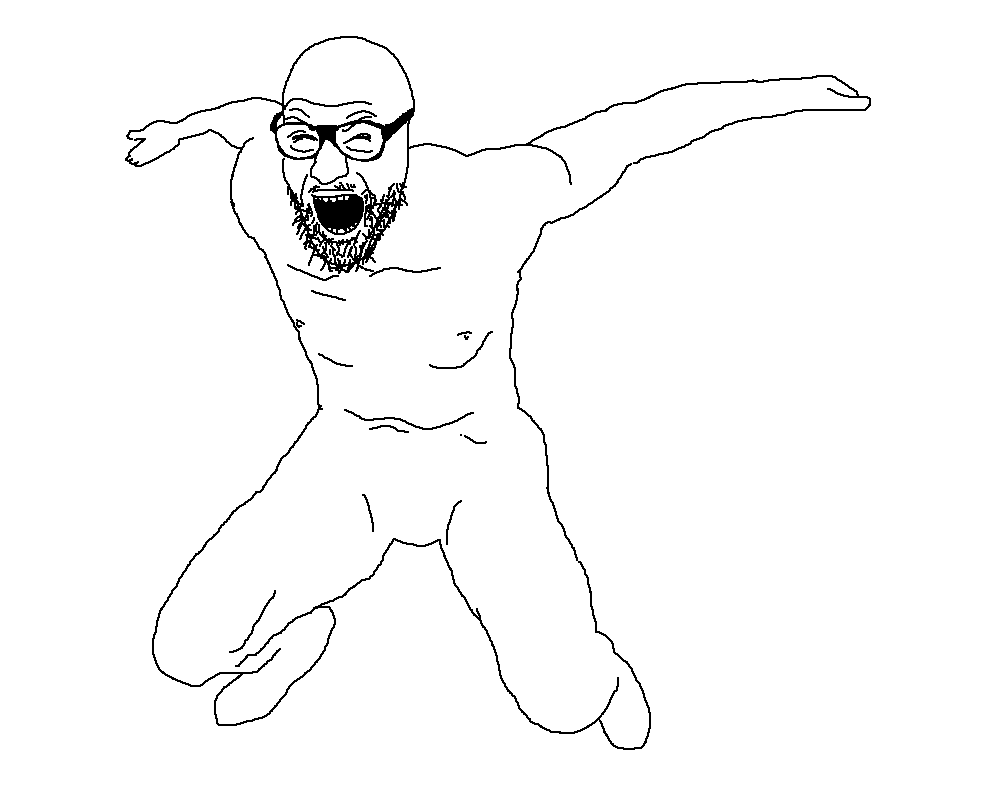 ufcjak, angry, bald, black glasses, buff, closed eyes, crazy, eyebrows, falling, fight
