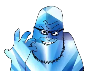 syndrome, syndromejak, beard, black eyes, black glasses, black sclera, evil, eyeglasses, gem, gem skin