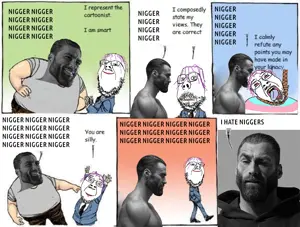 gigachad, bernd, gapejak, scholar, ack, comic, democrat, hanging, nigger, racism