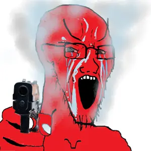soyak, angry, arm, bloodshot eyes, crying, fingernail, firearm, fist, fume, glasses