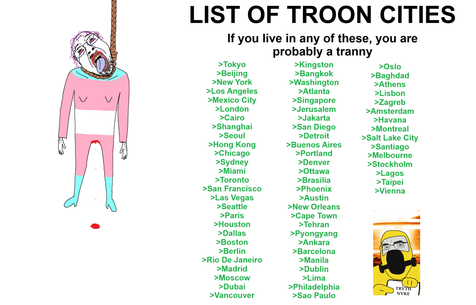bernd, cobson, hanging troonjak, troonjak, 2soyjaks, ack, amsterdam, ankara, athens, atlanta