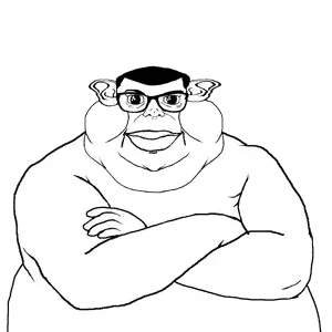 brandon, branigger, badass, crossed arms, fat, glasses, hair, hands, rantsona