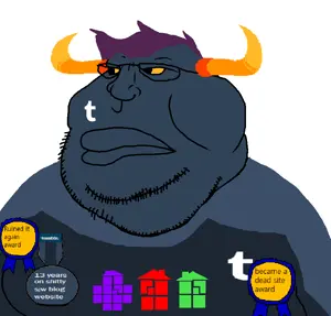 meximutt, award, fat, glasses, horns, tumblr, homestuck