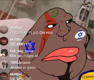 kratos, meximutt, brown skin, dying, hospital, irl background, lilmar, star of david, text, video game