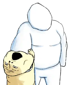 tony soprano soyjak, arm, art, choking, drawfag, drawing, fat, hair, hands, obese