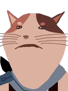 biscuit (fundamental paper education), impish soyak ears, impish meowjak, animal, blue eyes, cat, cat ears, ear, ears, eyes