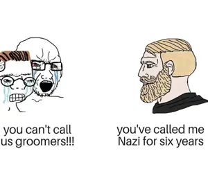 yes chad, soyak, zoomer, soyak (crying), chad, crying, glasses, groomer, nazism, open mouth