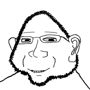 gapejak, impish soyak ears, ishish soyak ears, massjak, wholesome soyjak, fusionjaks, ear, glasses, smile, stubble