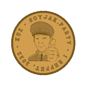 kuzjak, kuz reppeys, spinnerz!, animated, cap, clothes, coin, collar tabs, hands, hat