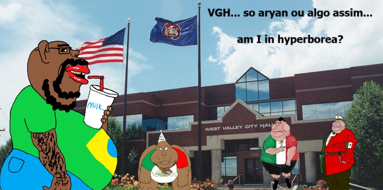 impish soyak ears, tacoblimp, impish amerimutt, mexiwhore, eatlers, 4soyjaks, beard, black skin, brazil, brown skin