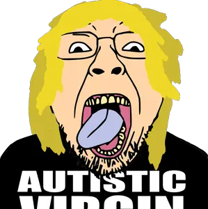 bernd, autism, autistic virgin, blonde hair, clothes, eyebrows, glasses, hair, long hair, stubble