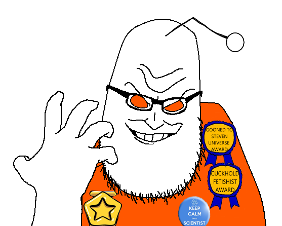 syndrome, syndromejak, antenna, award, awards, badge, bald, black glasses, cuck, cuckold