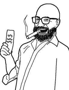 dap, tonytut, unknown, arm, bald, beard, cigar, clothes, dollar sign, ear