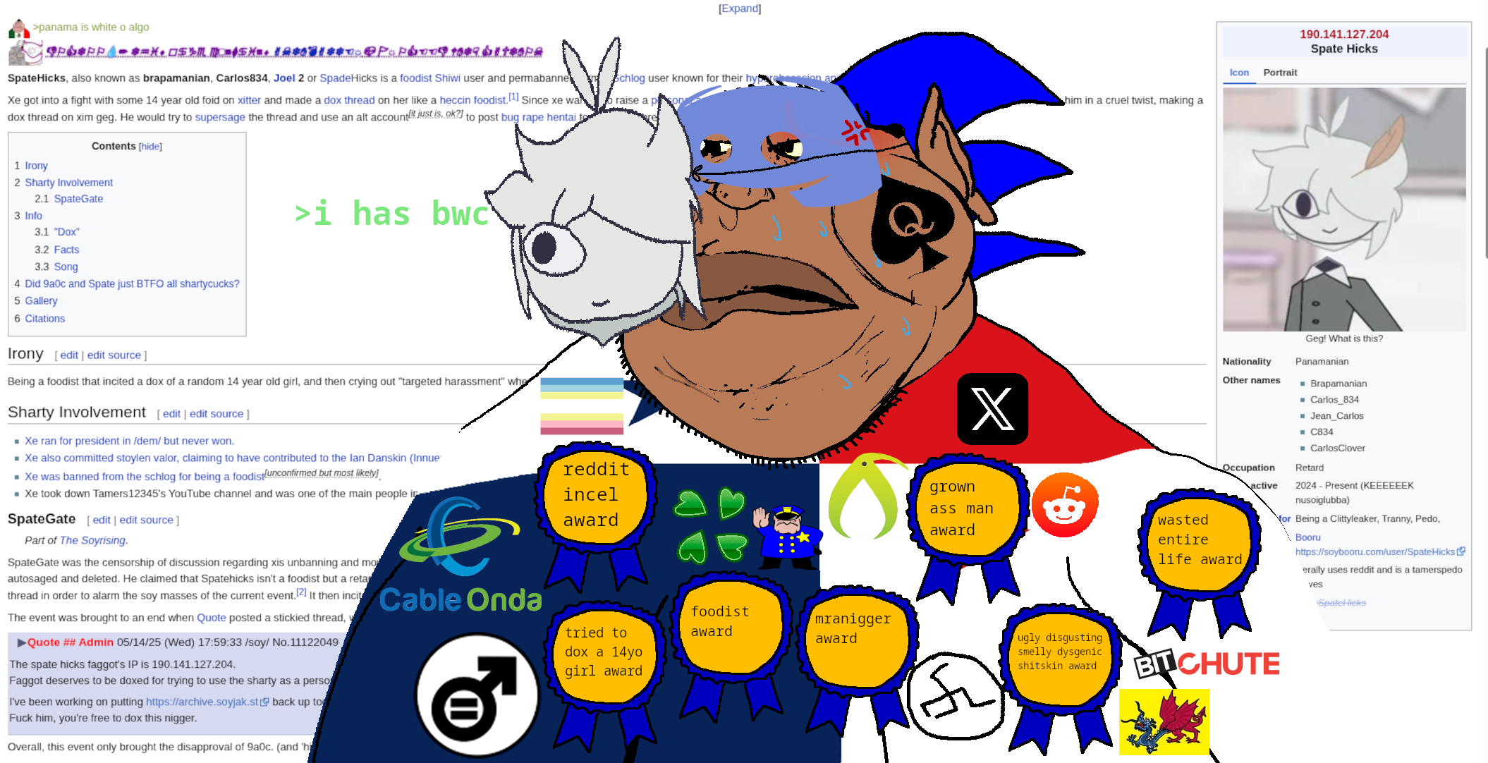sonic the hedgehog, meximutt, 4chan, 4cuck, angry, award, awards, bbc slut, bitchute, brown skin