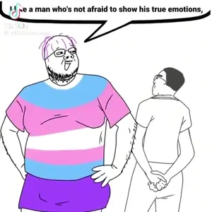 yes chad, bernd, chudjak, pol face, 2soyjaks, animated, ass, beard, book, chad