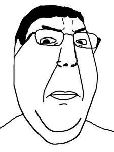 chudjak, gapejak, gapechud, chuddified soyjaks, fusionjaks, chud, hair, merge, serious, shaved