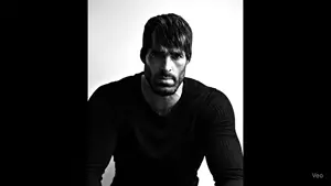 gigachad, animated, black shirt, buff, canada, gray skin, hair, mexichad, mexico, shitalian