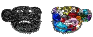 crimsonvoidhydra1488, impish soyak ears, 2soyjaks, beard, coal, coal skin, ear, frown, gem, gem skin