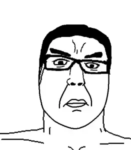 a24 slowburn soyjak, chudjak, a24 slowburn chudjak, chuddified soyjaks, fusionjaks, chud, hair, merge, serious, shaved