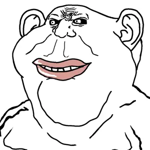 impish soyak ears, meximutt, amerimutt, ear, fat, lips, mutt, not a fucking soyjak, not a soyjak, obese