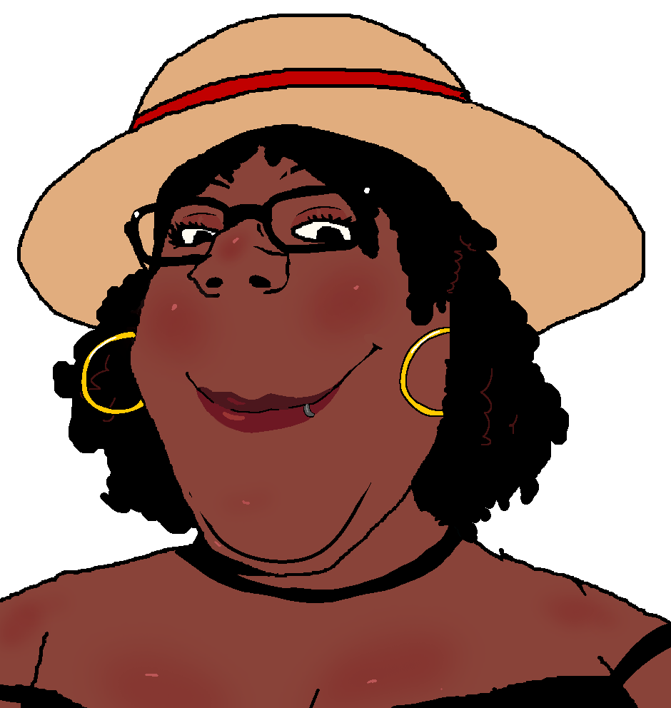 gapejak, female gapejak, femjak, beautiful, brown skin, closed mouth, clothes, female, happy, hat