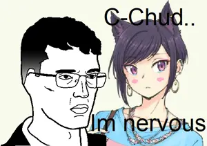 chudjak, blush, cat ears, closed mouth, clothes, ear, ears, glasses, hair, patrick crusius