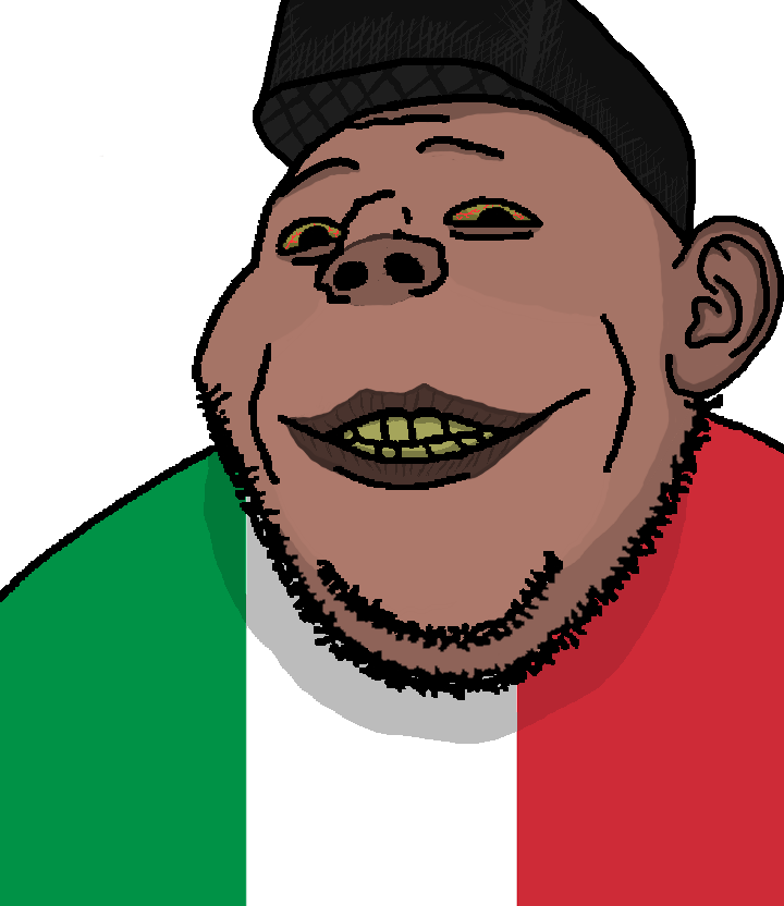 emerald, gapejak, gapealien, italimutt, slopjak, shitalians, big lips, bloodshot eyes, brown skin, ear