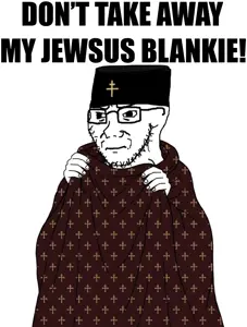 soyak, soyak (irritated), blanket, christian cross, christianity, closed mouth, religion, stubble