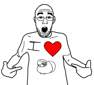 edwardjak, shirtjak, clothes, glasses, heart, looking at you, low effort, pointing, stubble, uncolored skin